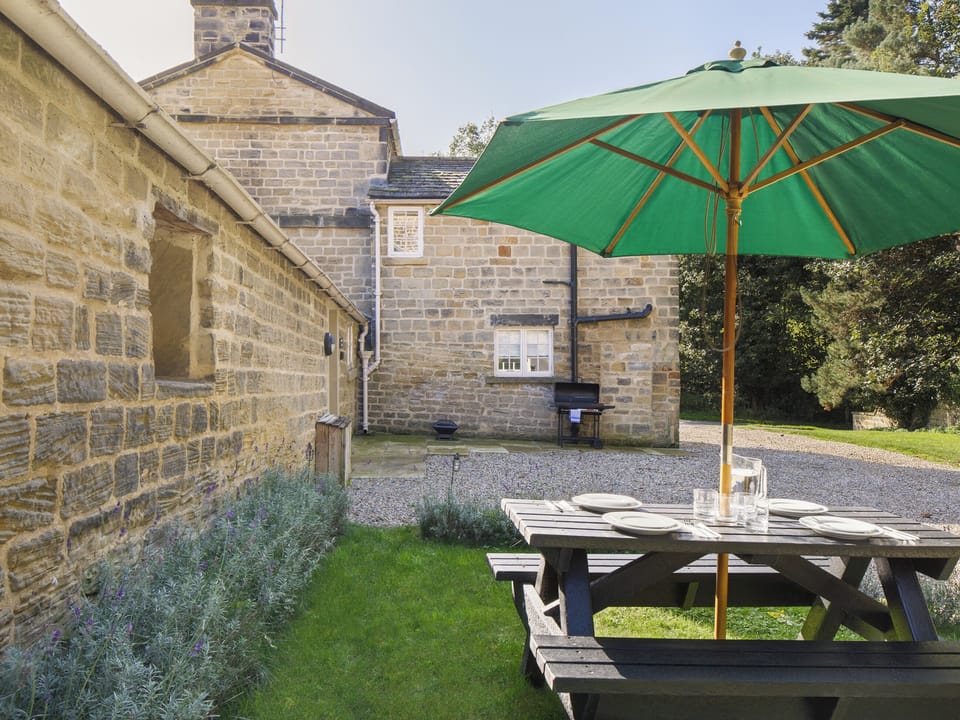 Outdoor area | Mulberry Cottage - Harewood Holidays, Harewood, near Leeds