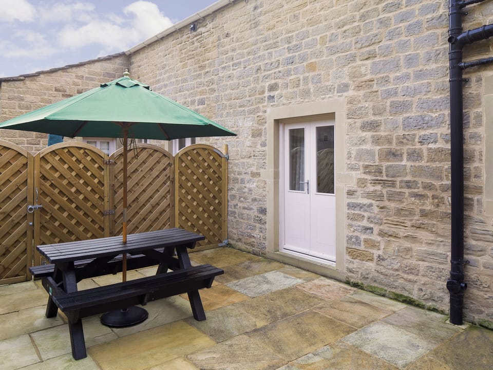 Patio | Thyme Cottage - Harewood Holidays, Harewood, near Leeds
