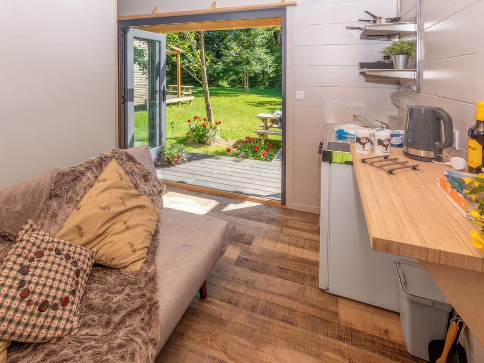 Open plan living space | Ash - Sunset Cabins, Ashford