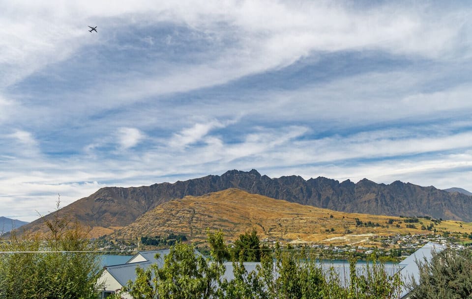 Wide view toward The Remarkables