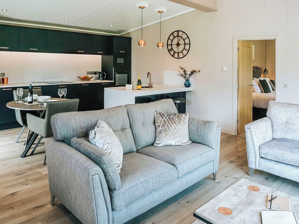 Open plan living space | Perry - Bowland Retreat Lodges, Clitheroe
