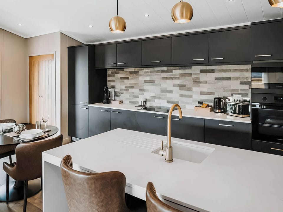 Kitchen area | Kiri - Bowland Retreat Lodges, Clitheroe