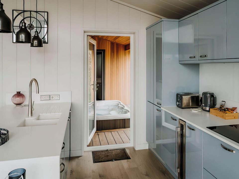 Kitchen area | Jasmine - Bowland Retreat Lodges, Clitheroe