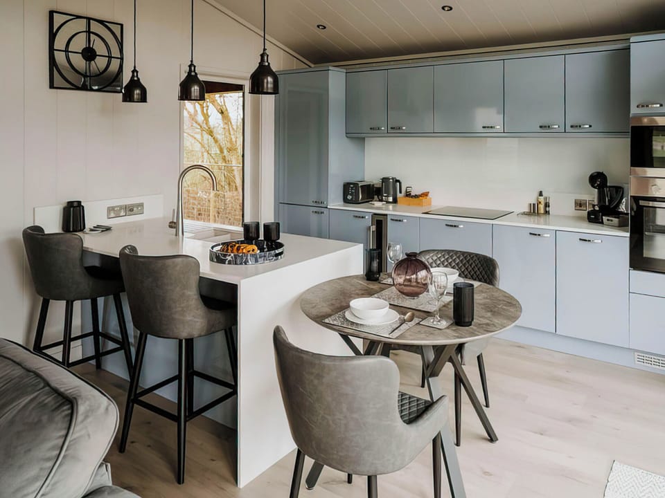 Open plan living space | Jasmine - Bowland Retreat Lodges, Clitheroe