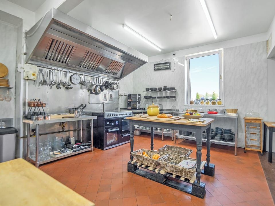 Kitchen | Alderfalls - Exclusive Private Pub Experience - Waterfall Country Park Apartments, Coelbren, near Neath