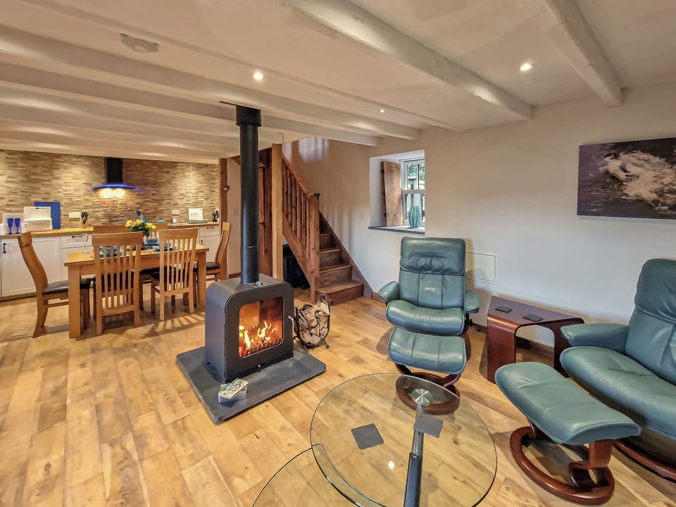 Open plan living space | Ponycob Cottage - Dolgoy Cottages, Llangrannog