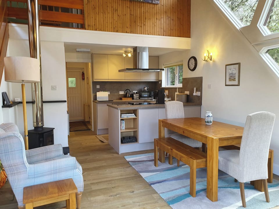 Open plan living space | Blair Lodge - Invergloy Riverside Lodges, Spean Bridge