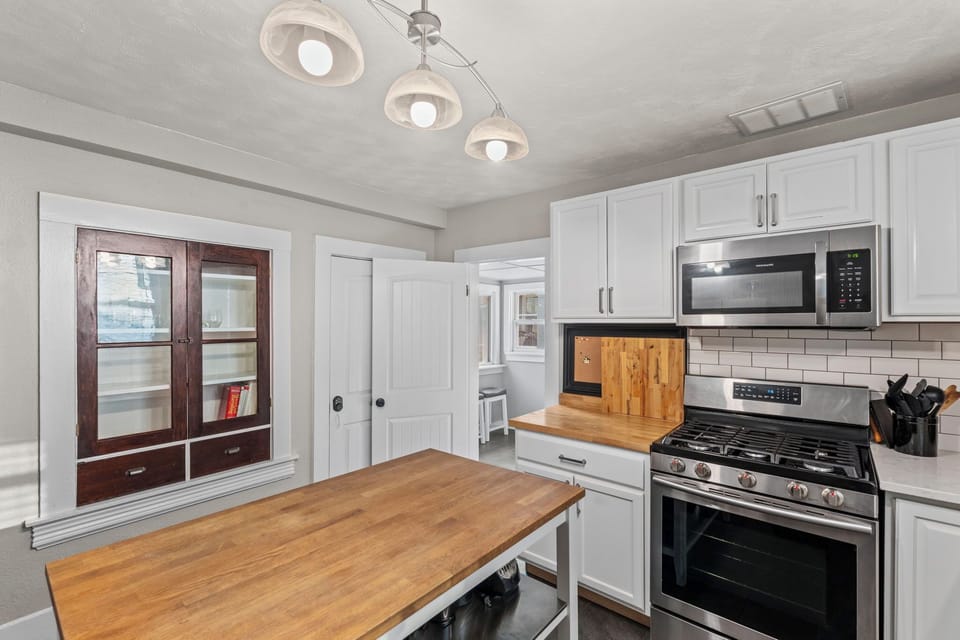 Kitchen with stove