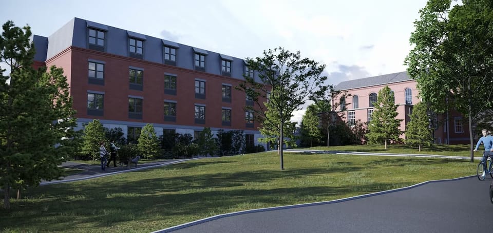 Stroll across green lawns and enjoy open, quiet surroundings.