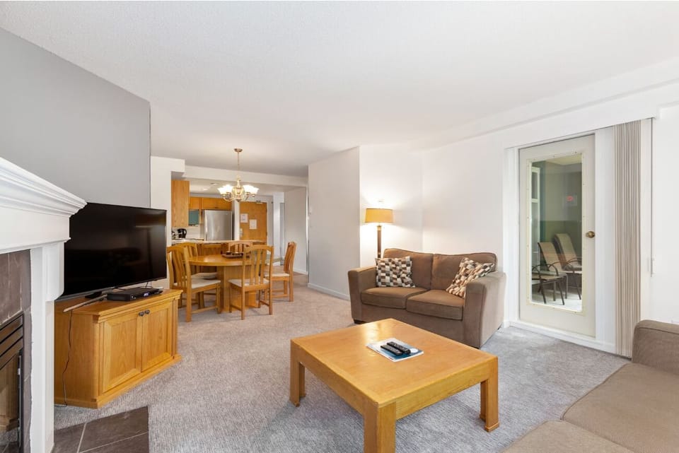 Lounge together with plenty of seating and warm lighting.