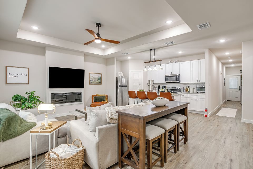Cozy dining space perfect for casual meals or morning coffee.