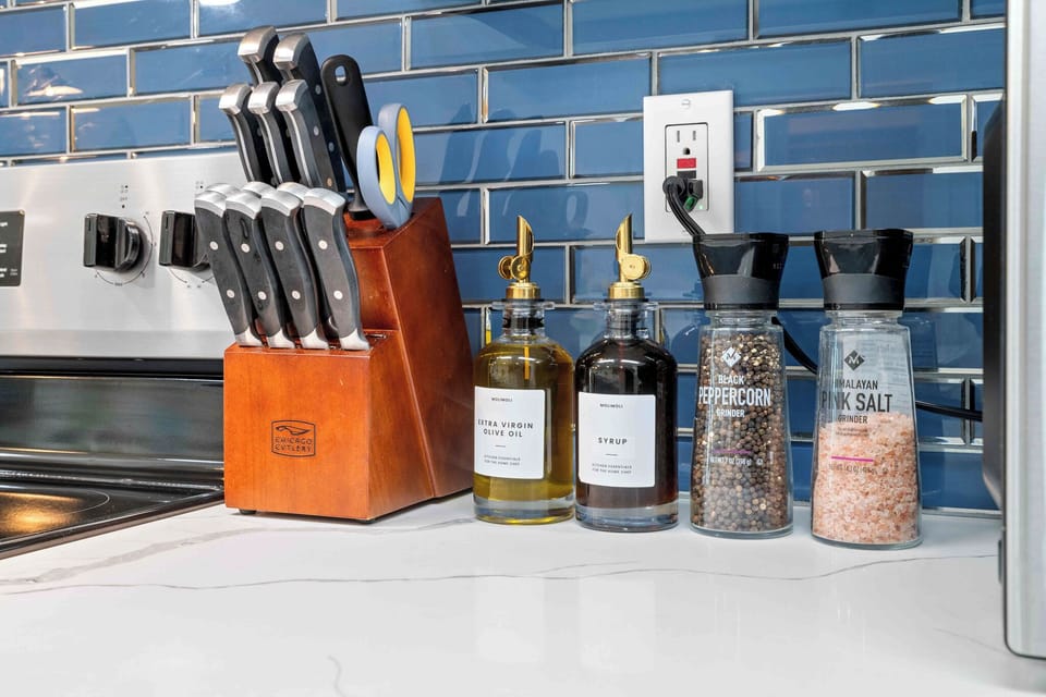 Olive oil, salt, pepper—check. You’re ready to whip up pasta or sandwiches or just feel like a kitchen goddess while your family thinks you’re magic.