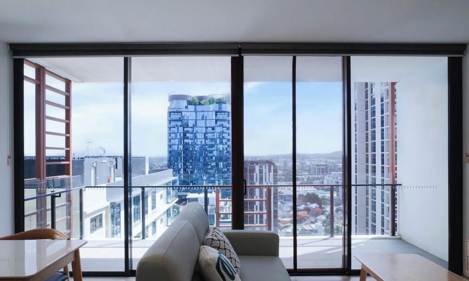 Comfortable living space with sofa bed – available upon request