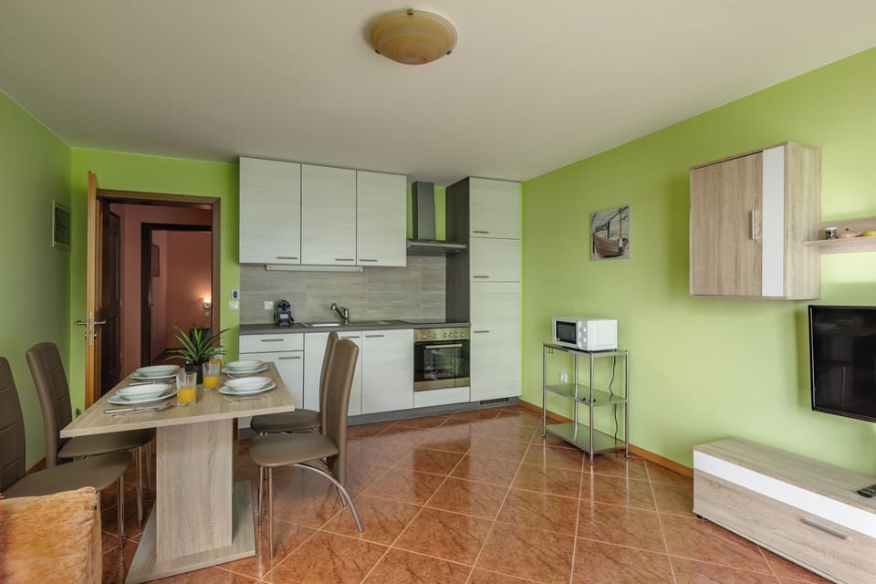 Kitchen and dining area