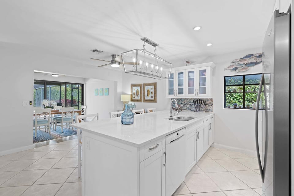 A fresh, open kitchen made for vacation living.
