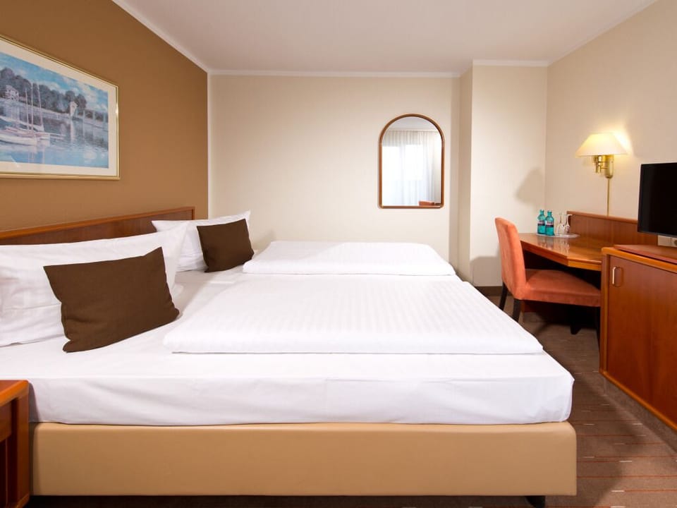 Drift off in a quiet room designed for restful sleep.