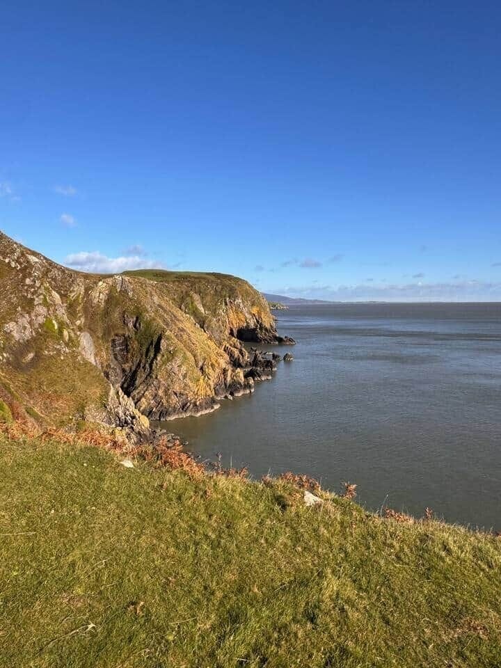 The sunning coastline at Balcary Point