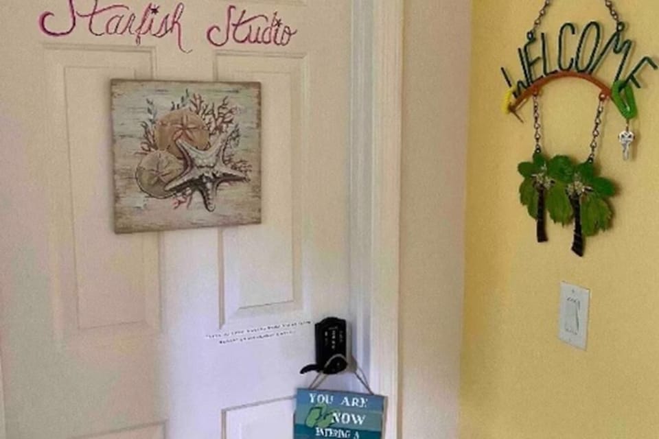 Entrance to studio
