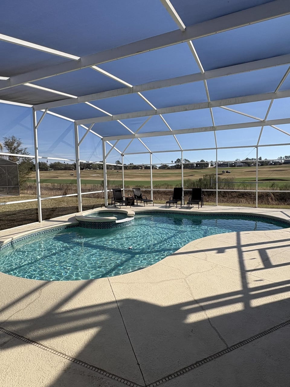 Pool and Spa Overlooking Golf Course