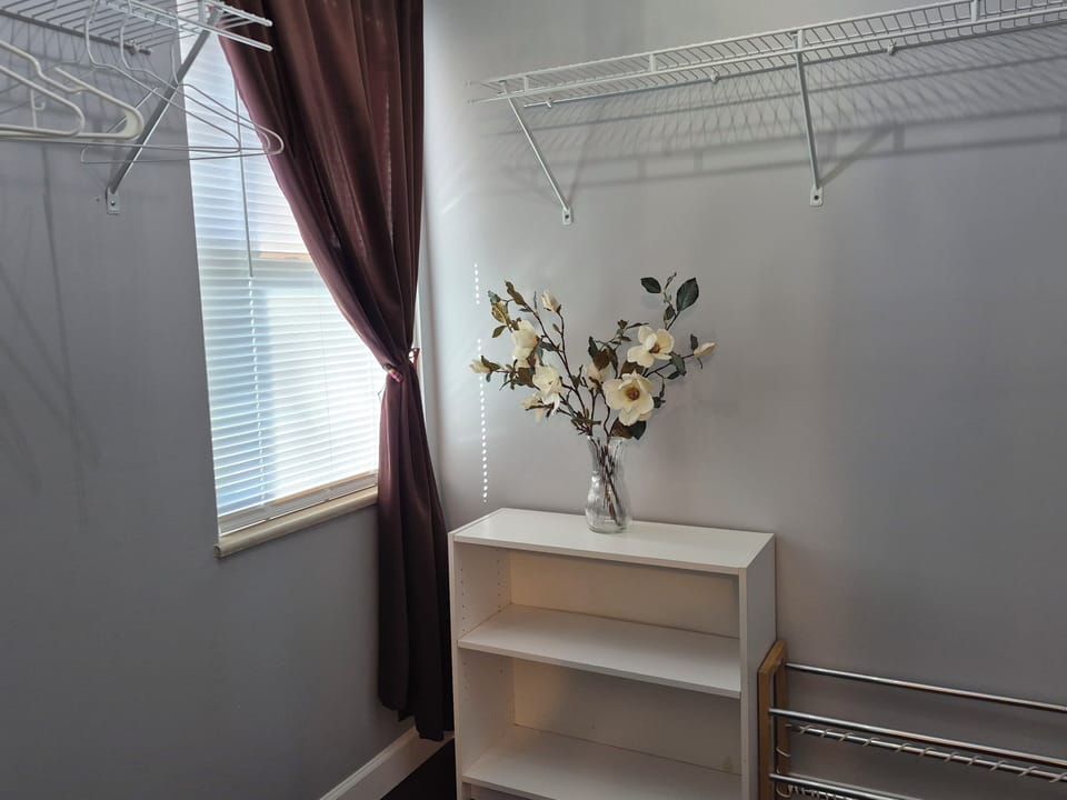 walk in closet. Room 1