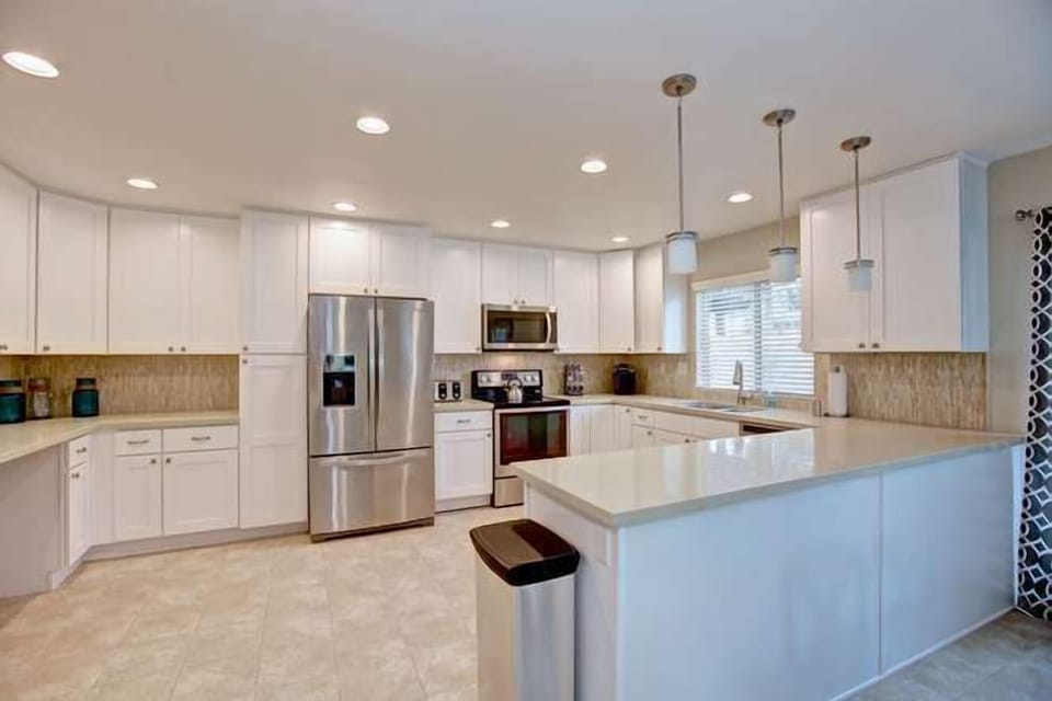 Spacious and beautiful kitchen.