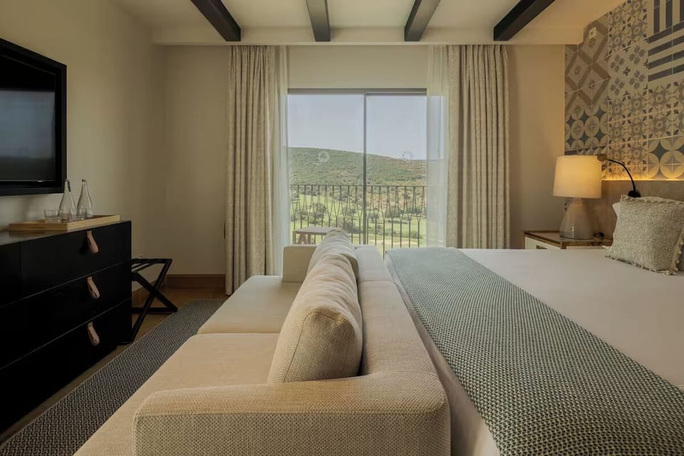 Wake to sweeping valley views from your cozy window seat.