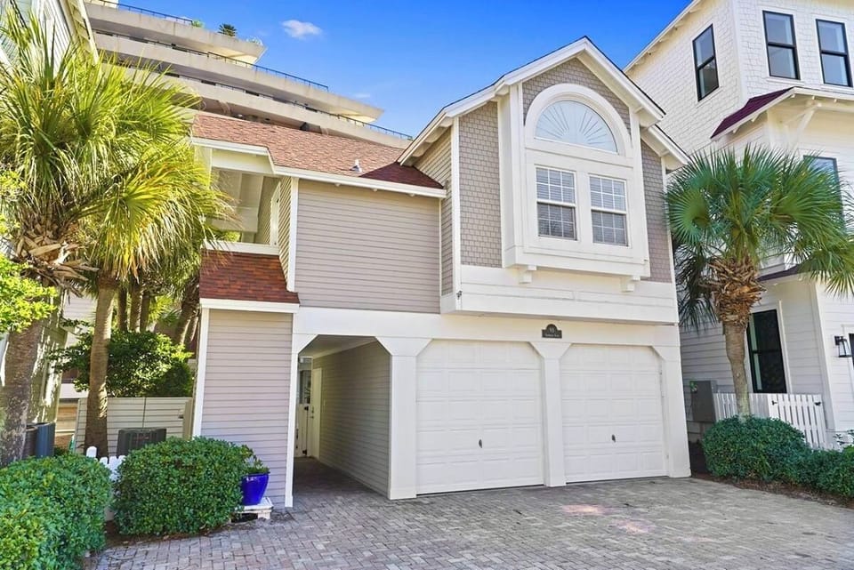 Palm Oasis in the gated ShipWatch community in Miramar Beach with a FREE 6-seat golf cart included. Luxury beach retreat sleeps 14 with a private pool, guest house, and private beach access just steps away near Destin and scenic 30A.
