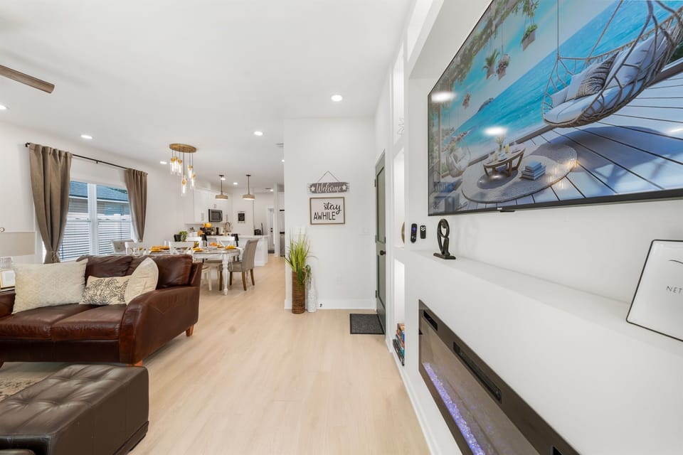 Stay Awhile - and you'll want to! This beautifully styled living area invites you to slow down, relax, and make yourself at home. Your perfect getaway starts right here.