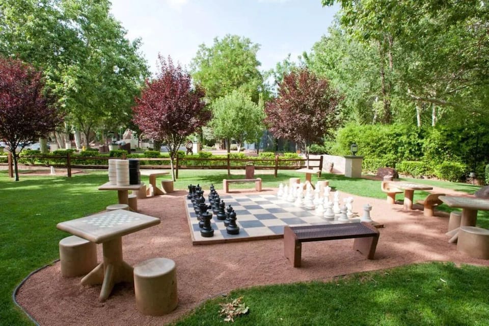 Gather outside for giant chess and easy garden hangs