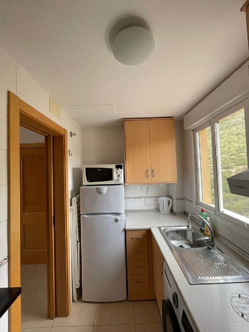 Kitchen with a view! Plus Hob, Fridge Freezer, Microwave etc.