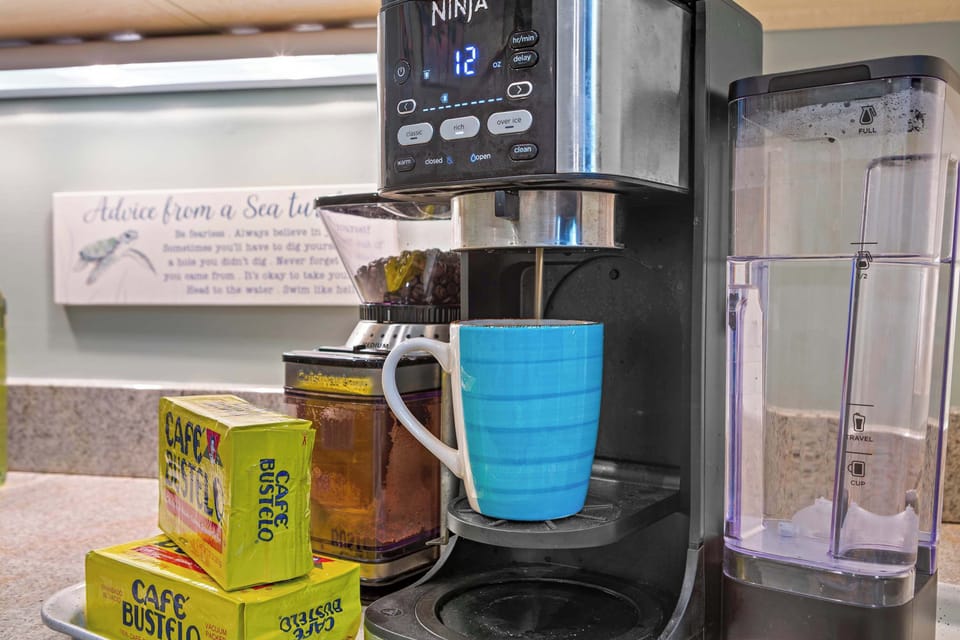 Coffee station perfect for starting the day.