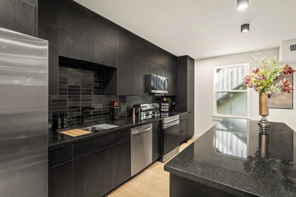 A fully equipped kitchen ready for home-cooked meals.
