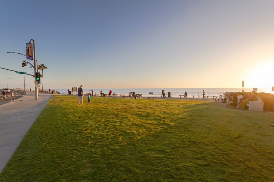 Sunset views from nearby Carlsbad beach park
