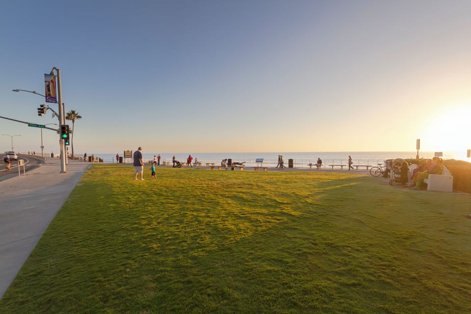 Carlsbad park is located steps away