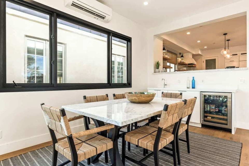 Gather around the dining table for shared meals, morning coffee, or relaxed evenings with friends and family.