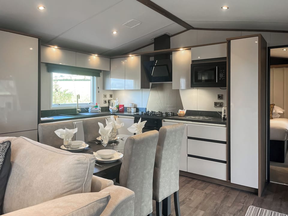 Dining Area | Herdwick Lodge - Wallace Lane Farm Cottages, Brocklebank, near Caldbeck and Uldale