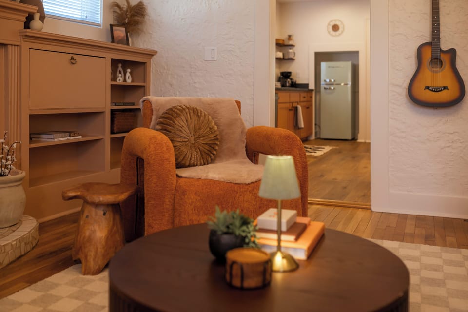 Soft textures and earthy tones for ultimate ease.