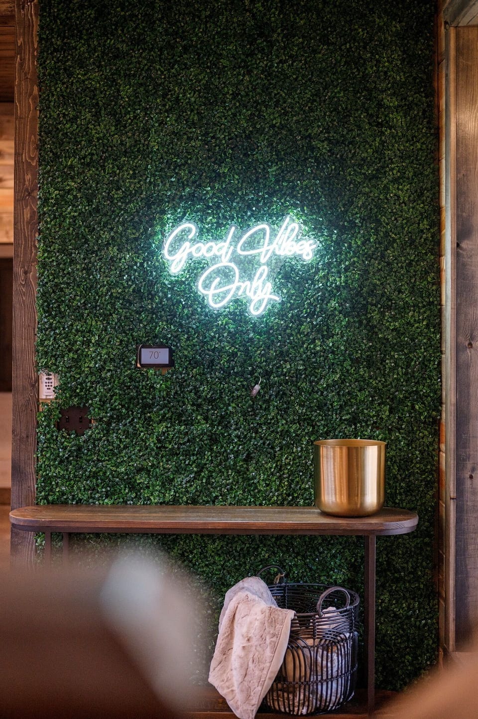 "Good Vibes Only" IG-worthy wall for your photo ops 