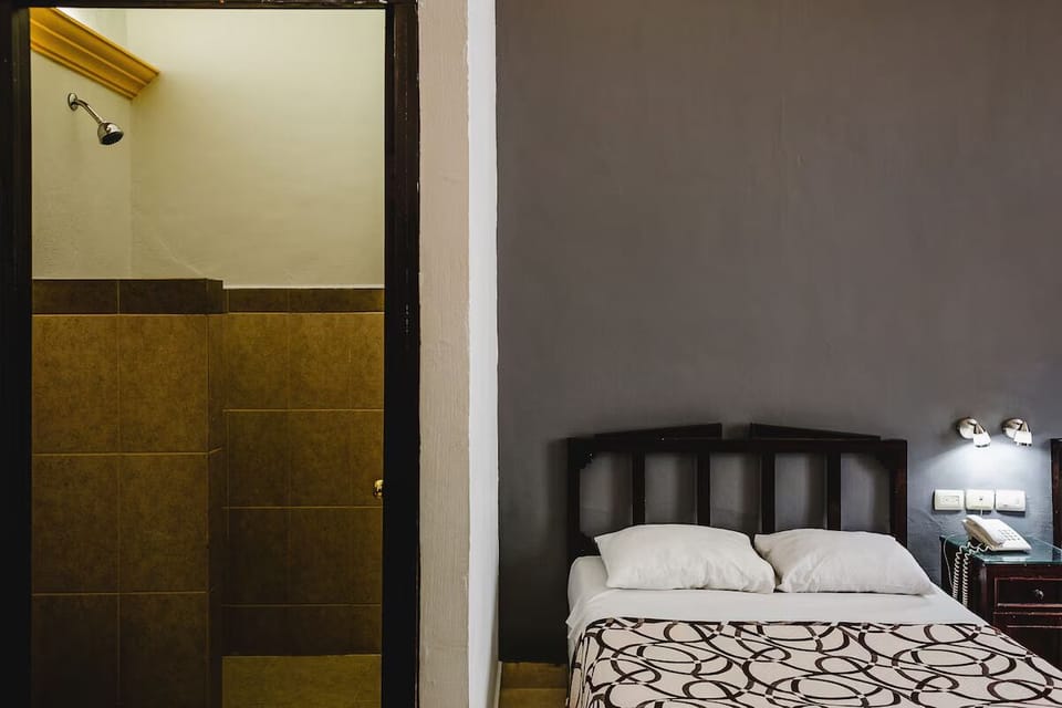 Freshen up easily with the bathroom just steps away.