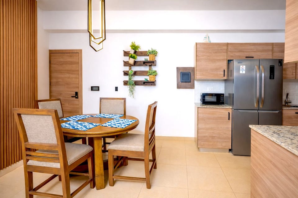 Dining and kitchen 