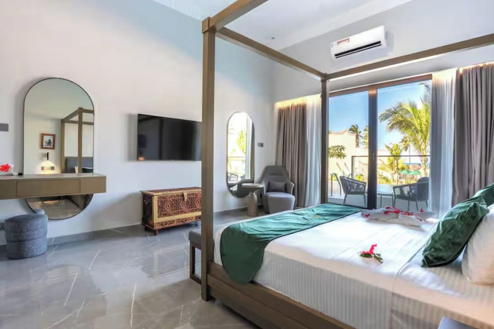 Bedroom. Interior and views may vary based on location and availability