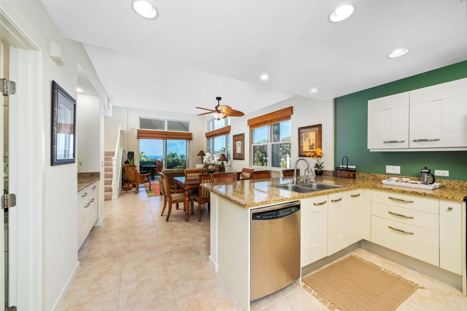 Kitchen, Dining and Living Room Area