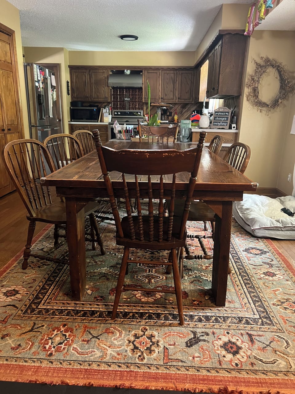 Large open & spacious kitchen w/ laundry behind the folding doors to the left.