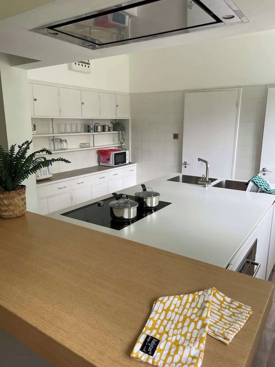 The kitchen is large and well-appointed for your big group stay, with everything you need to cater and celebrate together. State of the art appliances are paired with listed 1930s features for perfect practicality. 