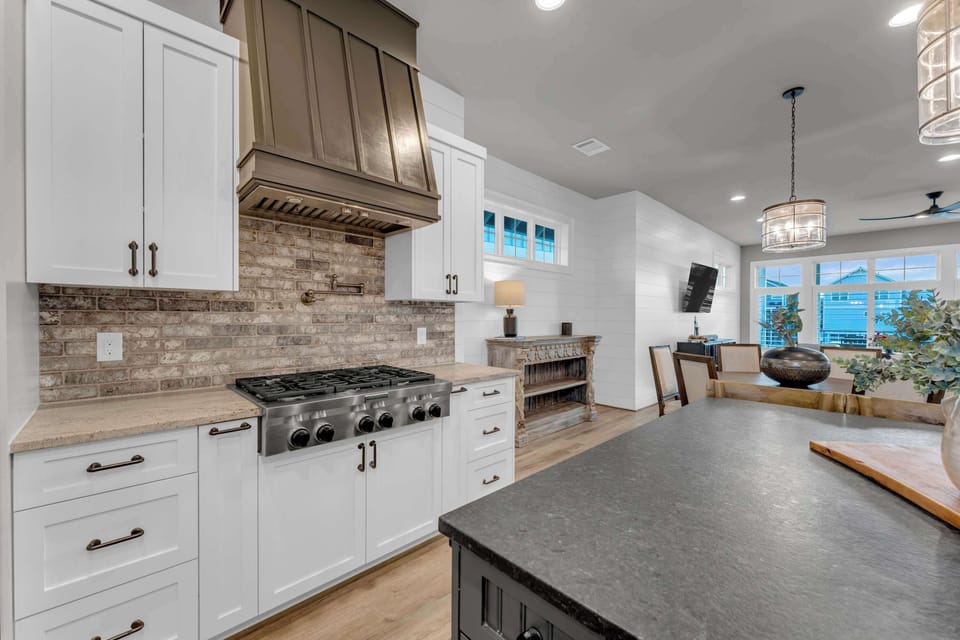 Modernized, stainless steel appliances