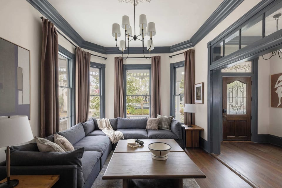 Open Concept Living Room | XL Flat Screen TV | First Floor