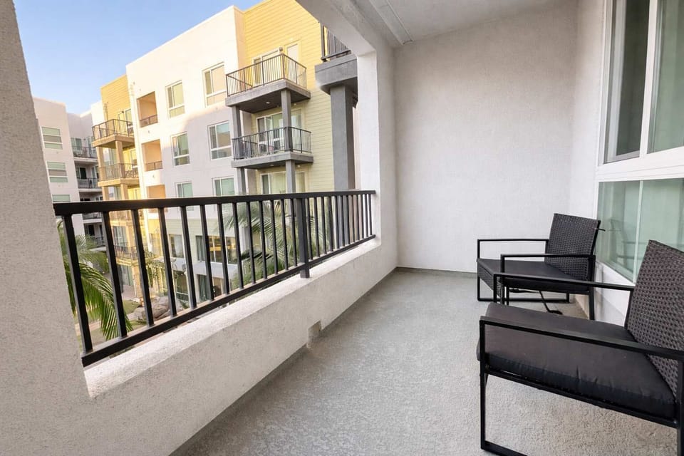 Enjoy stunning views of the iconic city from your own private balcony