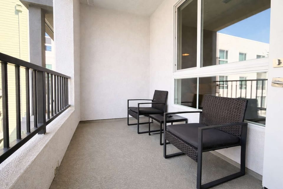 Enjoy stunning views of the iconic city from your own private balcony