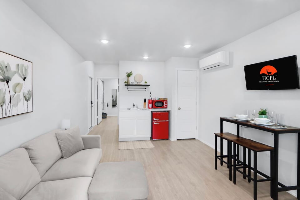 Open concept modern living area