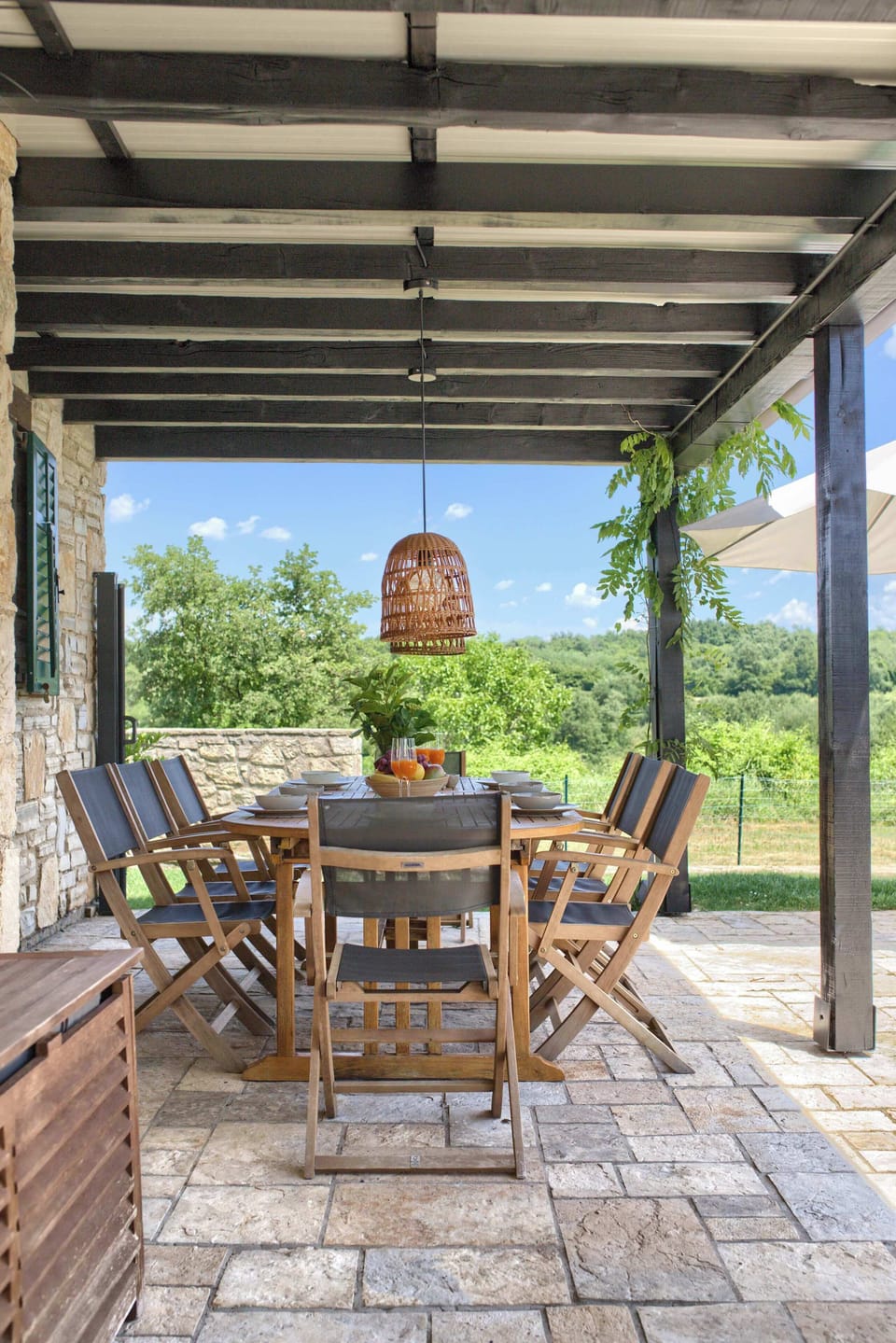 Dining table outside